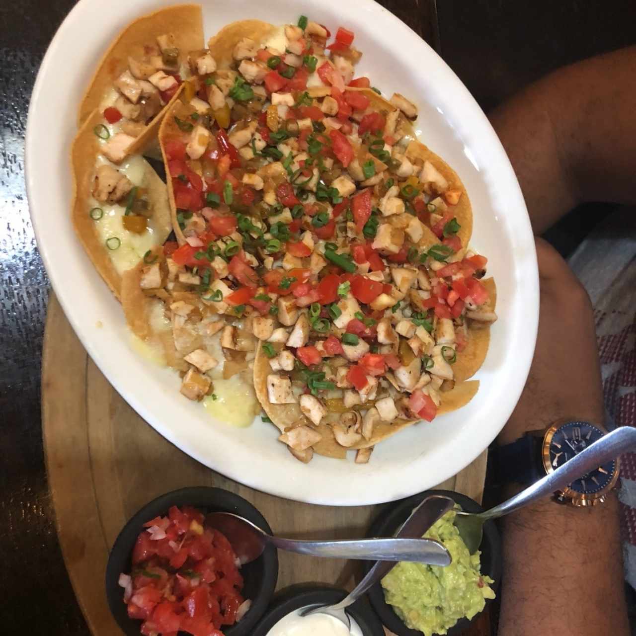 Nachos de pollo 