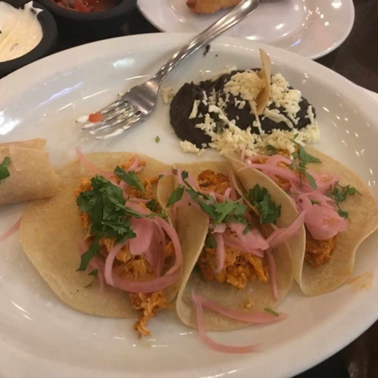 Tacos suaves de pollo 