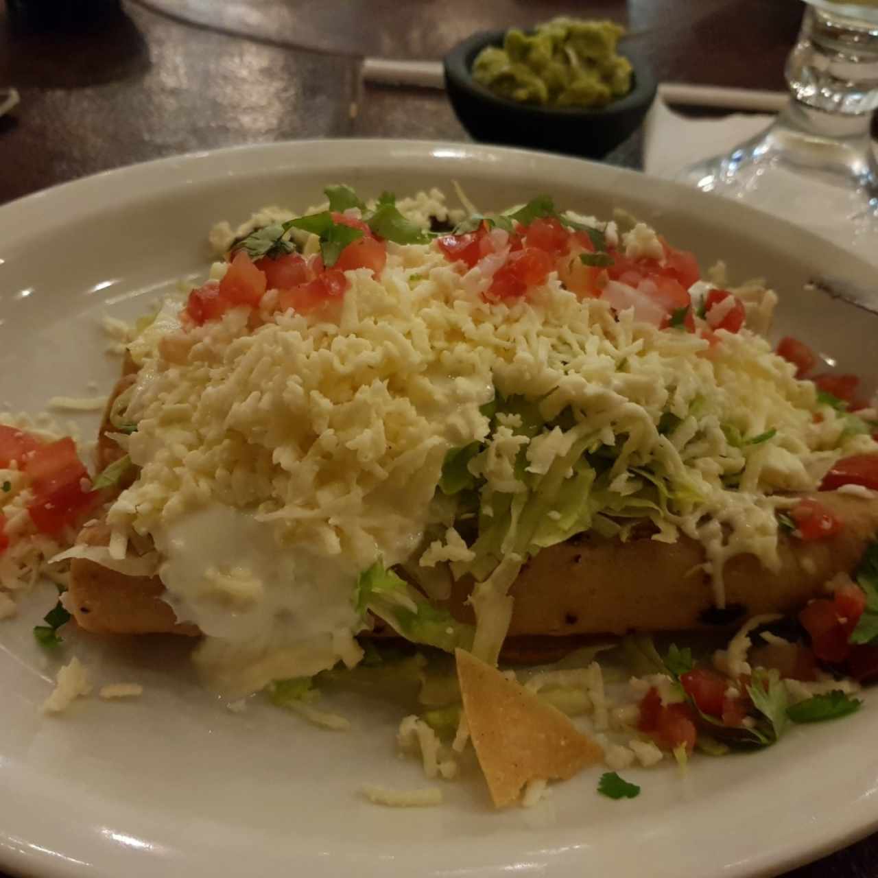 Flautas de pollo.