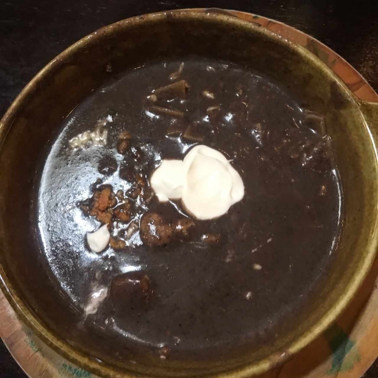 sopa de frijoles