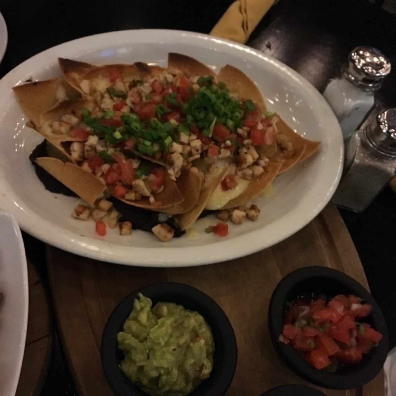 nachos de pollo