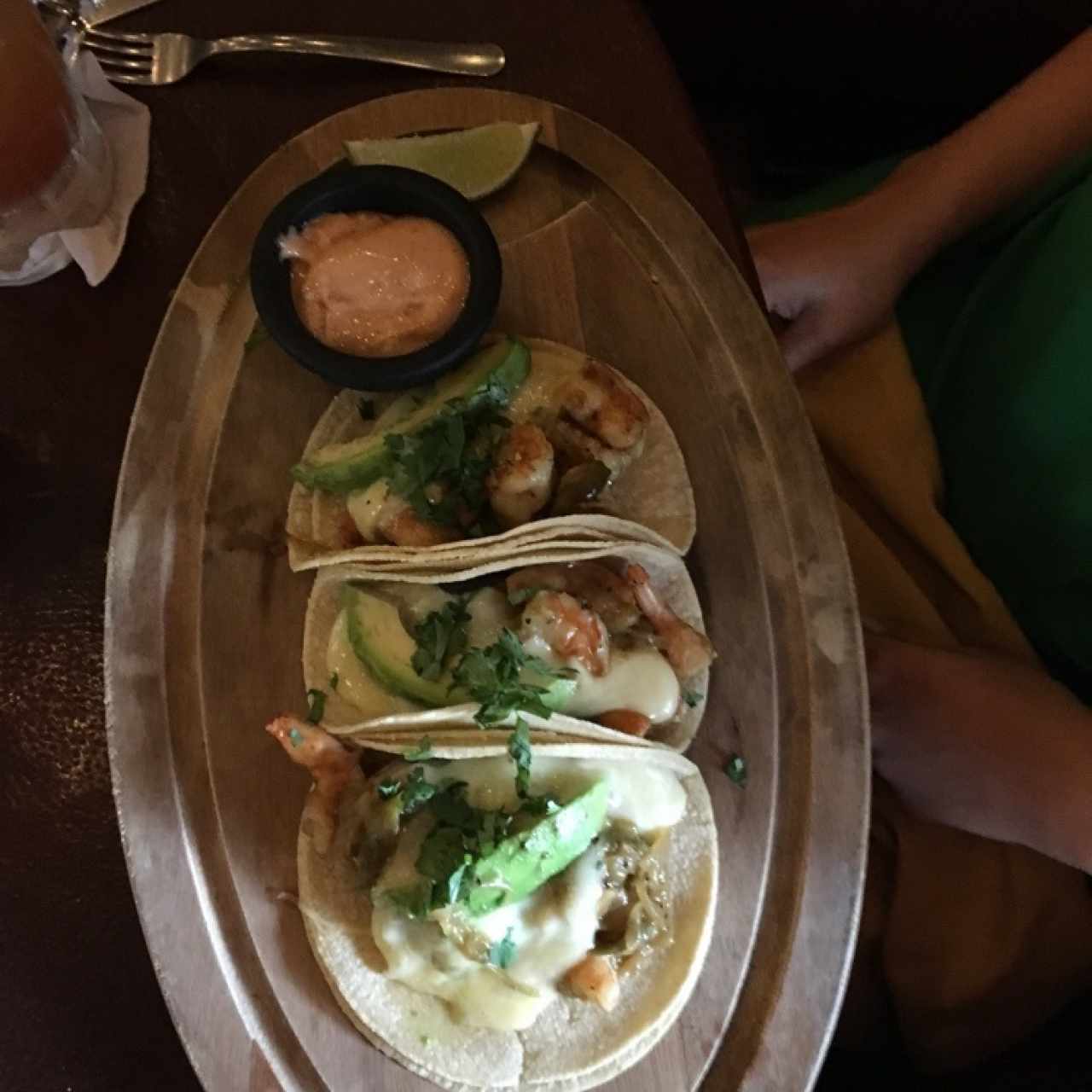 Tacos de camarones