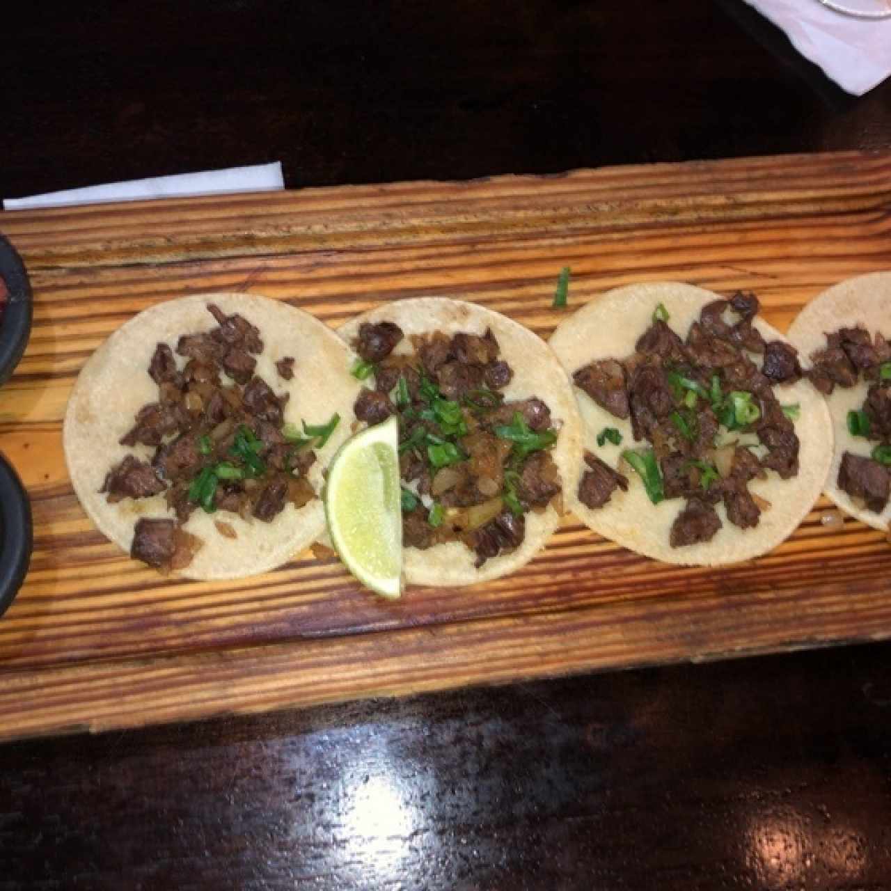 tacos de arrachera 