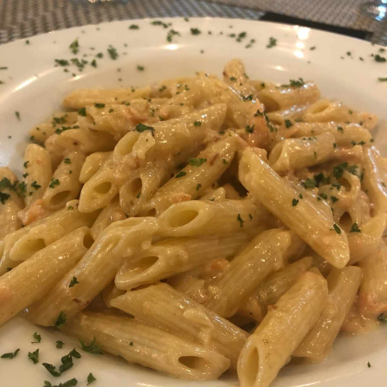 Pasta con Salmón