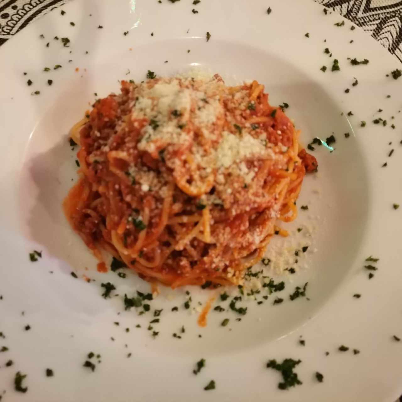 spaguetti a la bolognesa