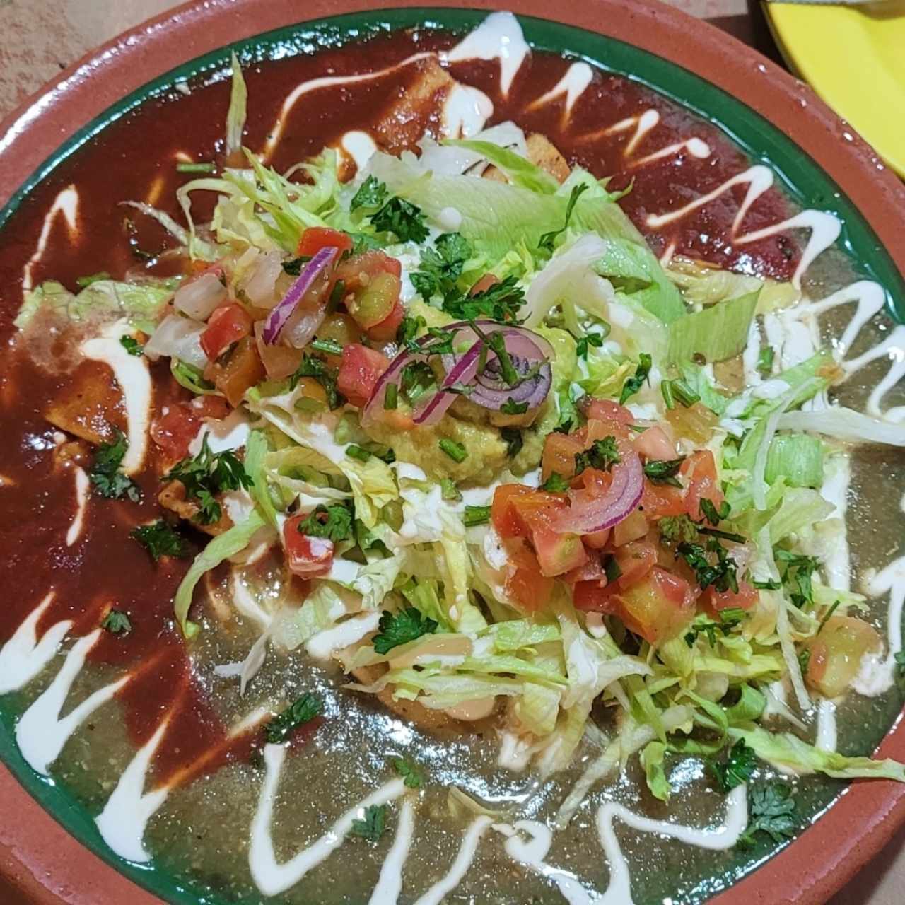 Enchiladas de la abuela divorciadas