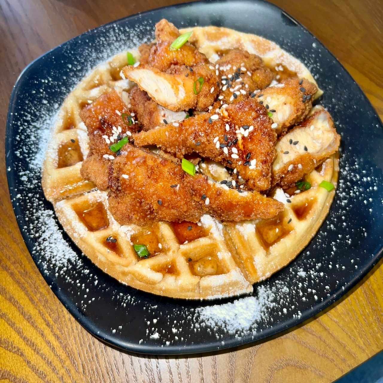 Chicken and waffles