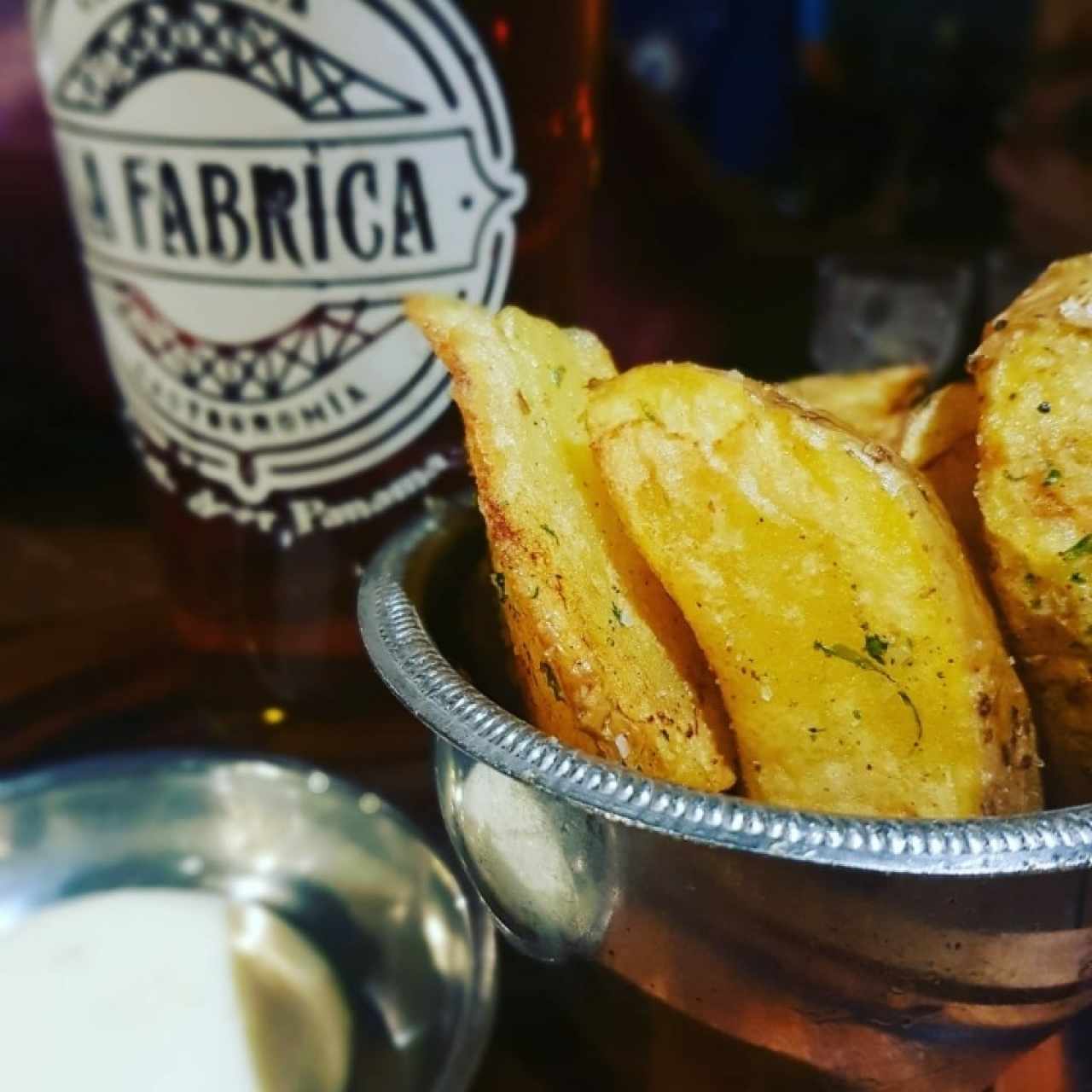 Papas con su cervecita!! 