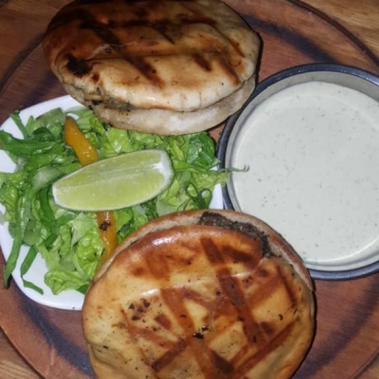 Pitas rellenas de carne.