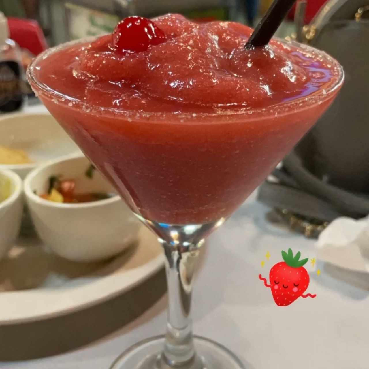 margarita frozen de fresa