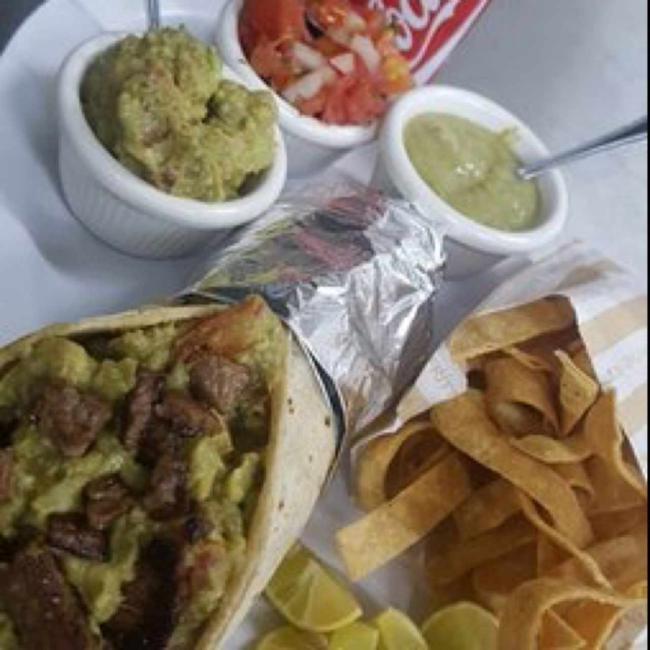 taco albañil en tortilla 