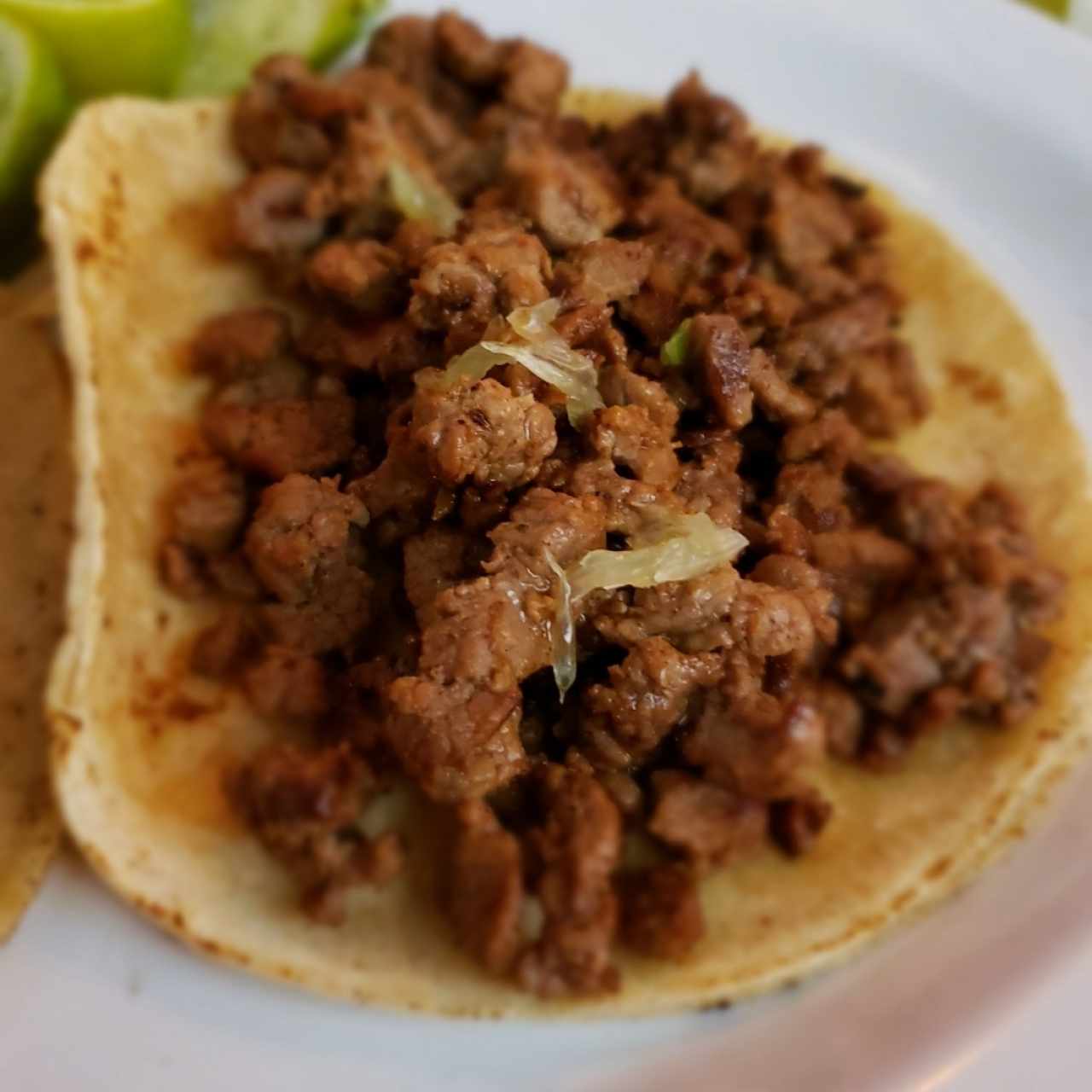 Taco de chuleta