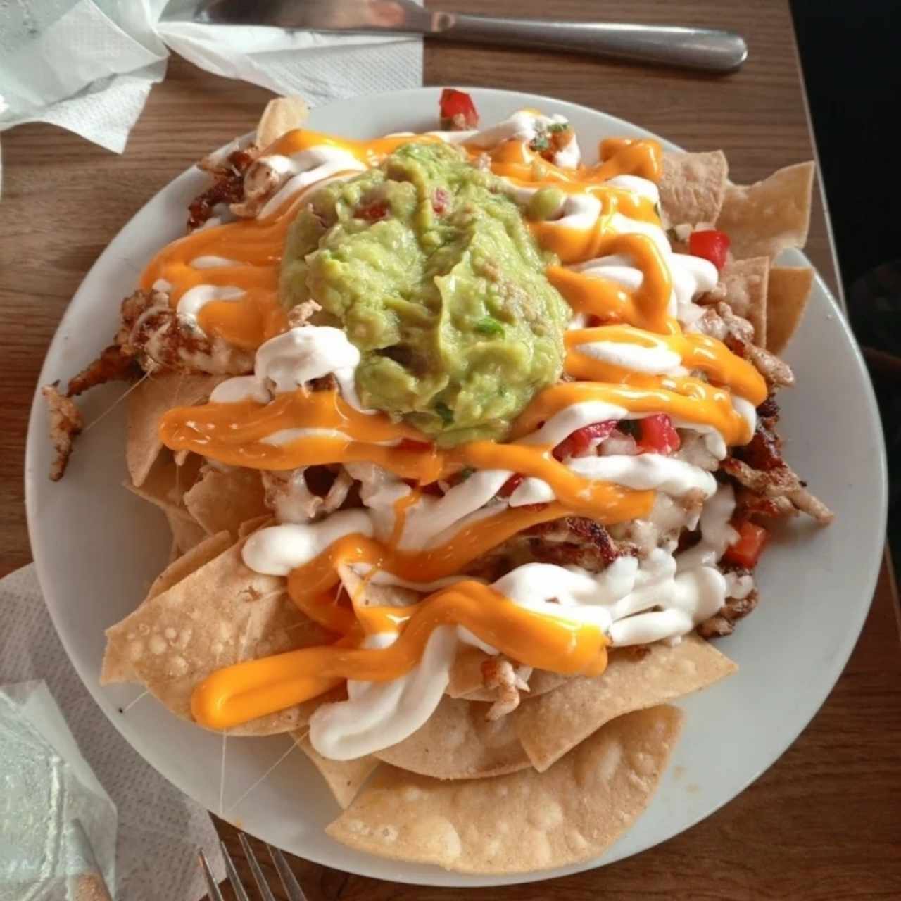 nacho con Pollo