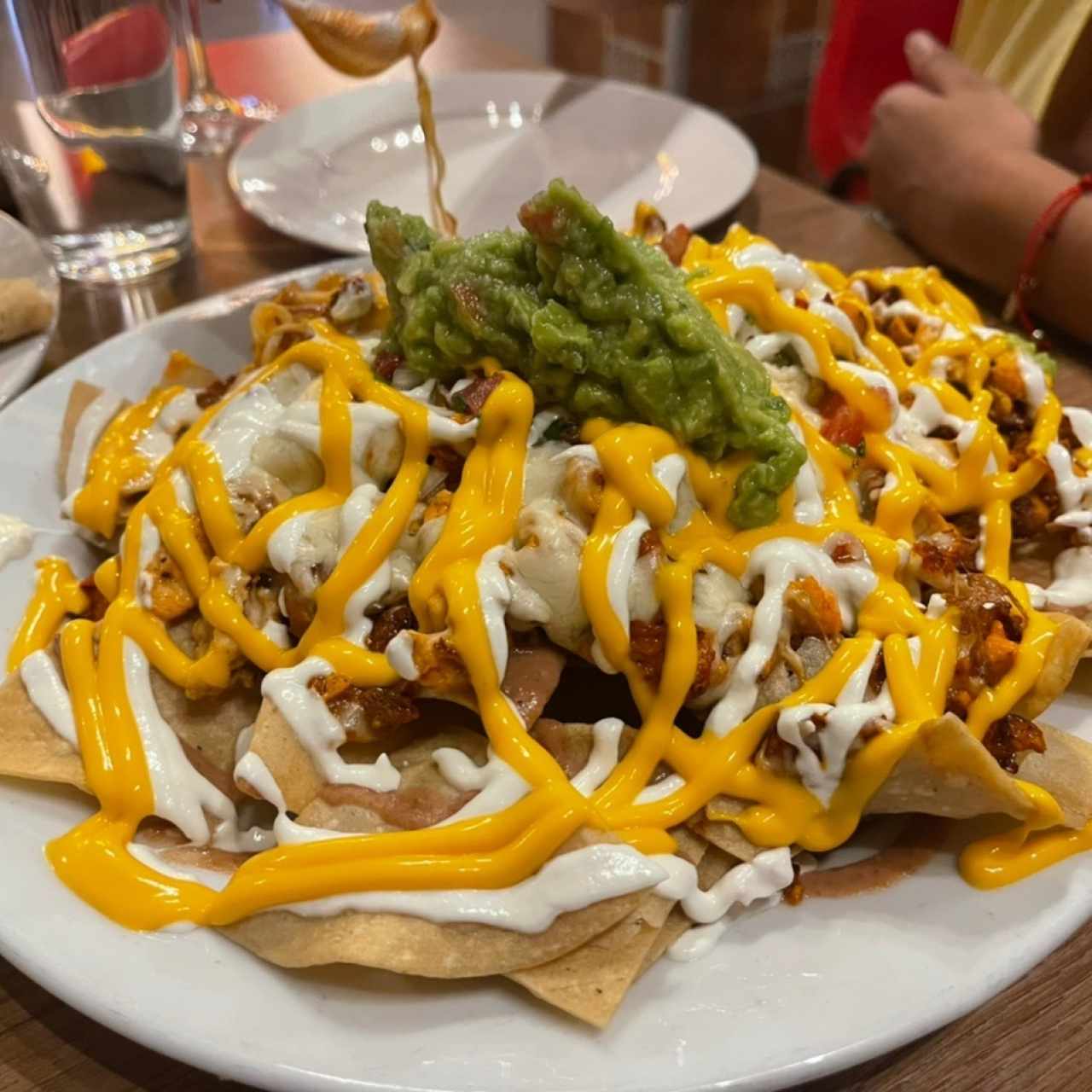 Nachos al pastor y pollo