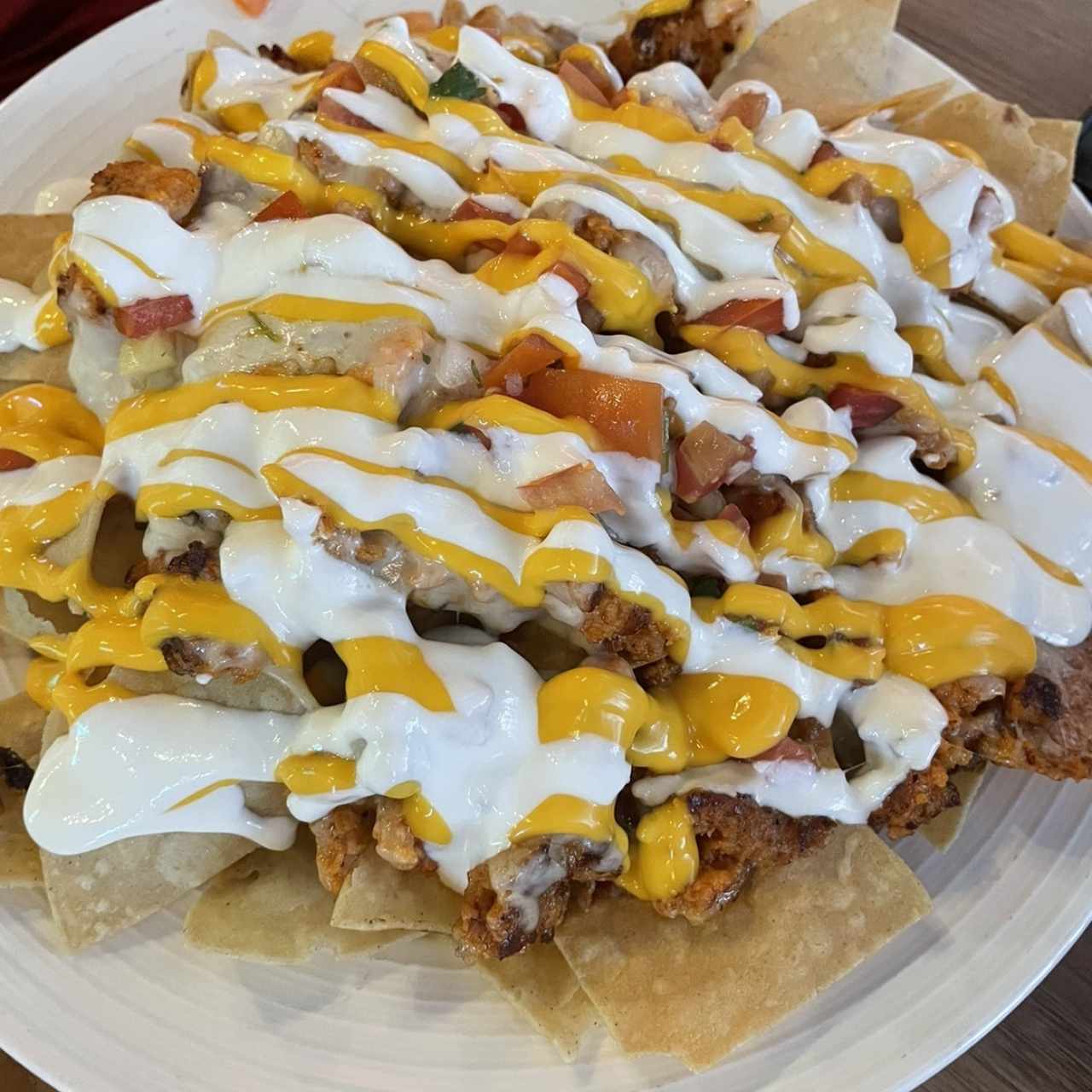 Nachos de chorizo