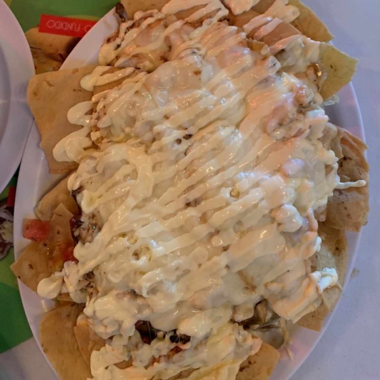 nachos de pollo