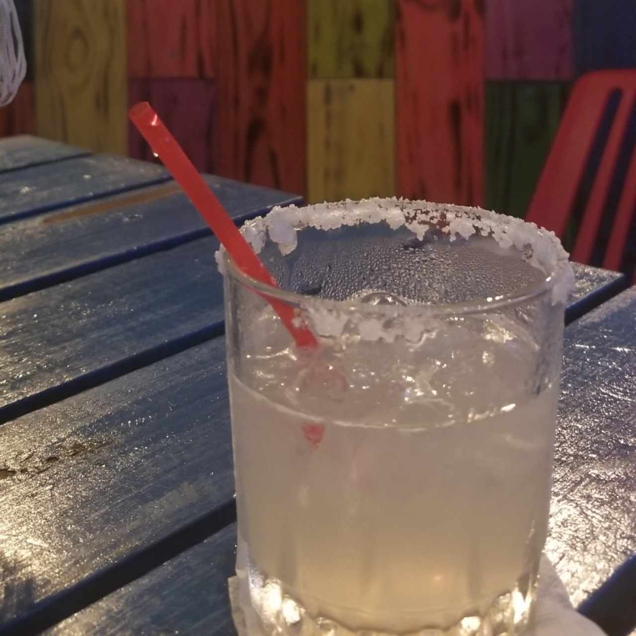 margaritas de limón a las rocas