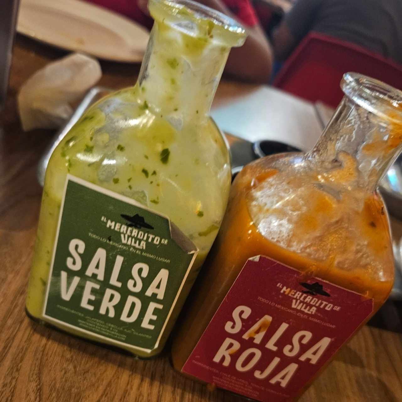 salsas - la verde sabor - la roja picor