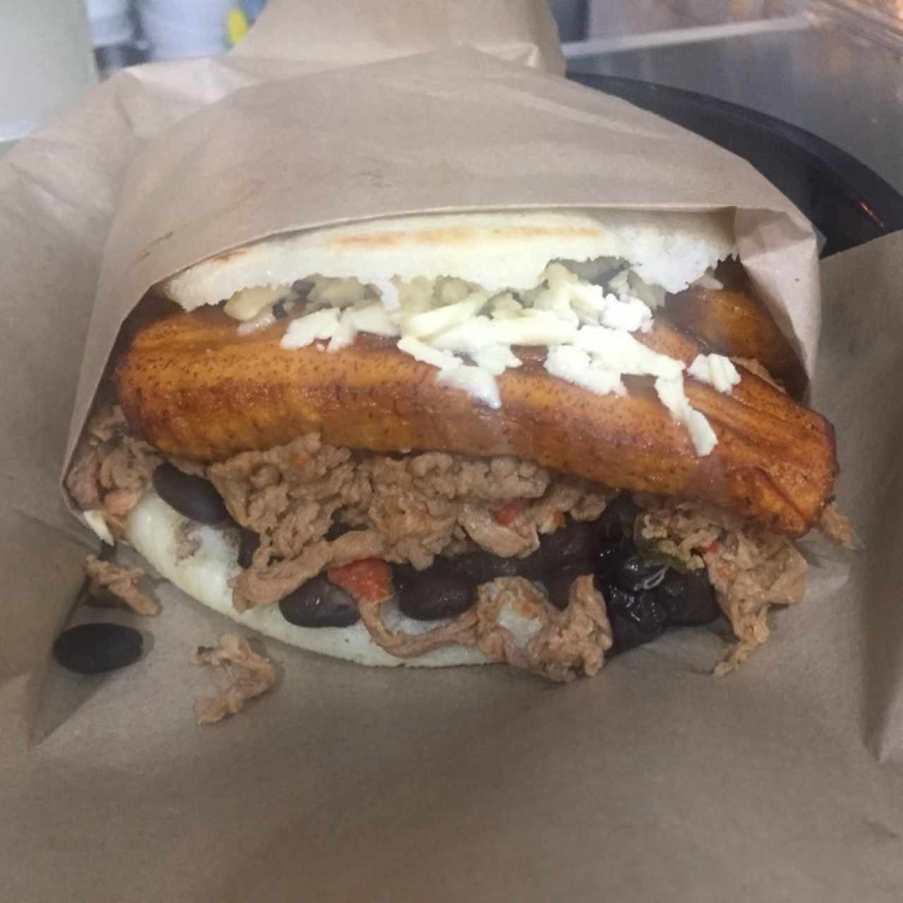 arepa de pabellon 