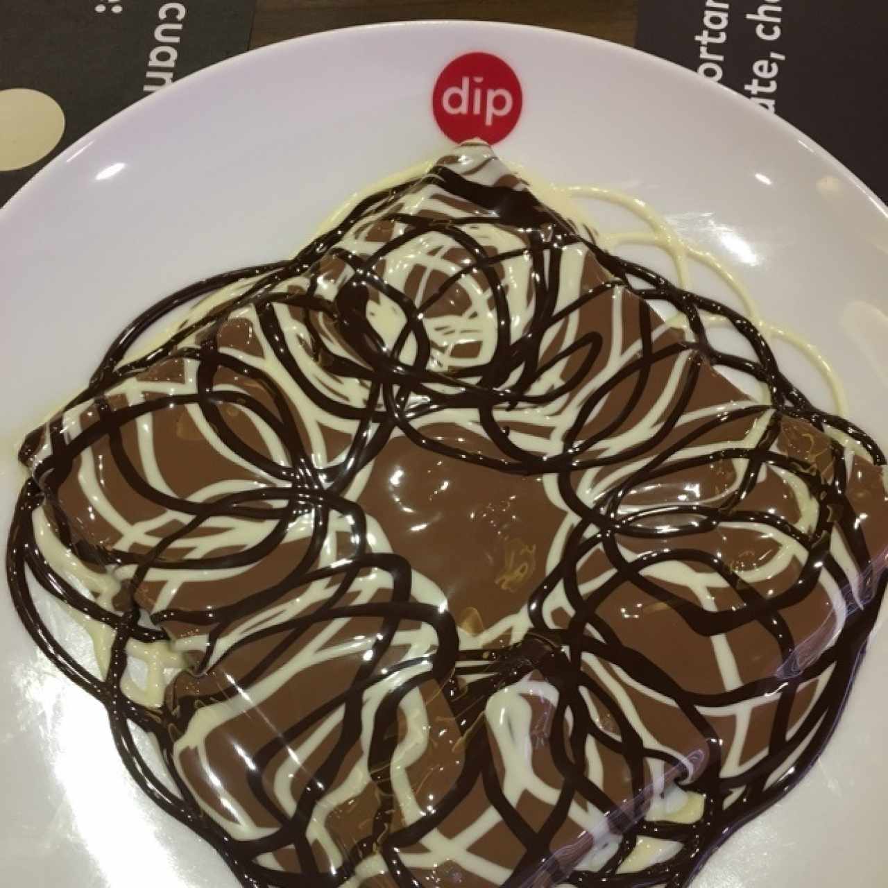 Crepe con 3 chocolates 