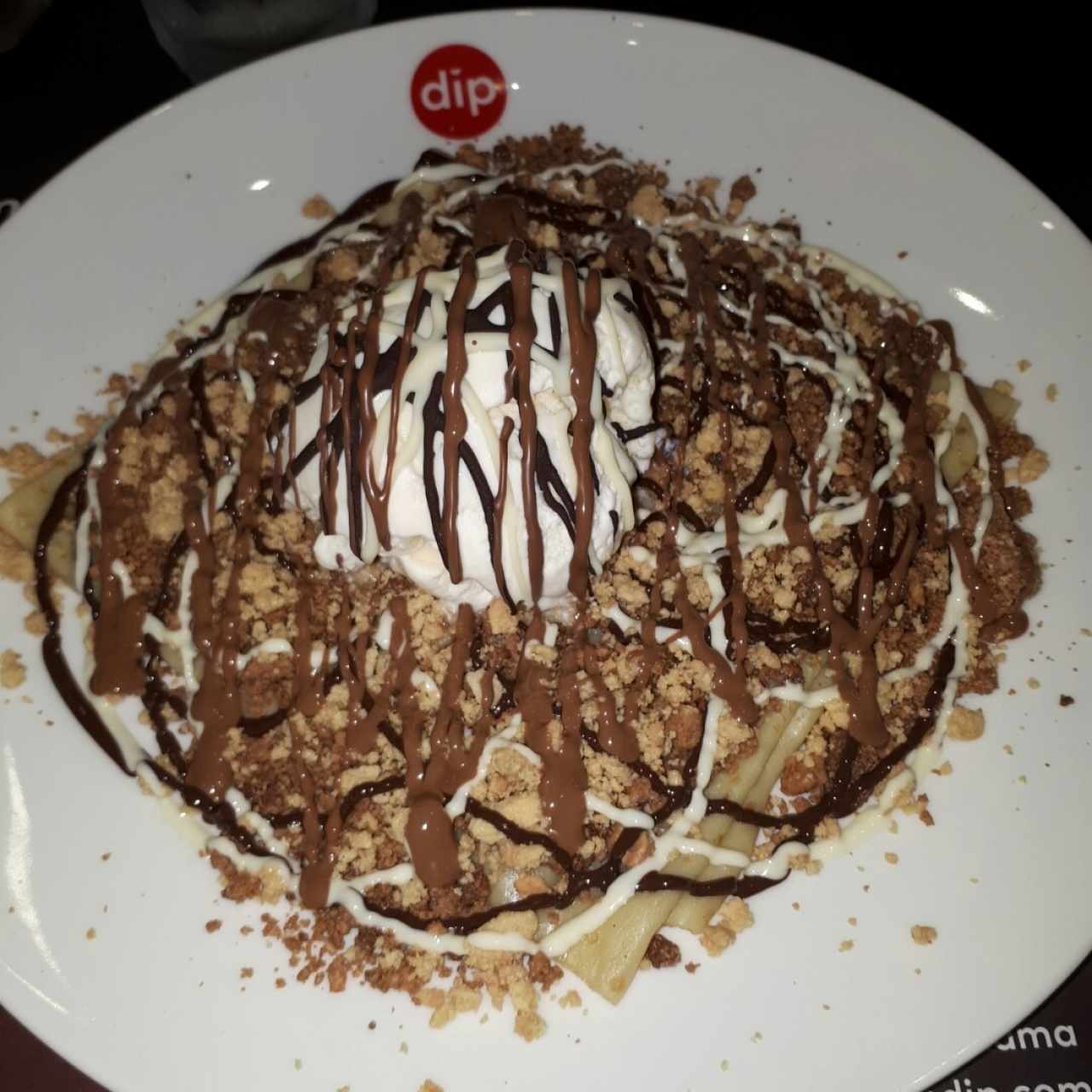 Triple Chocolate Waffle