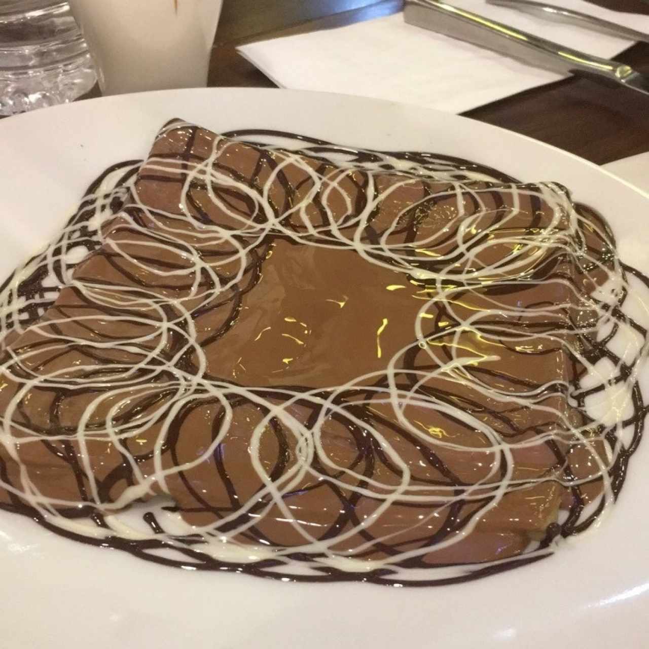 triple chocolate crepe