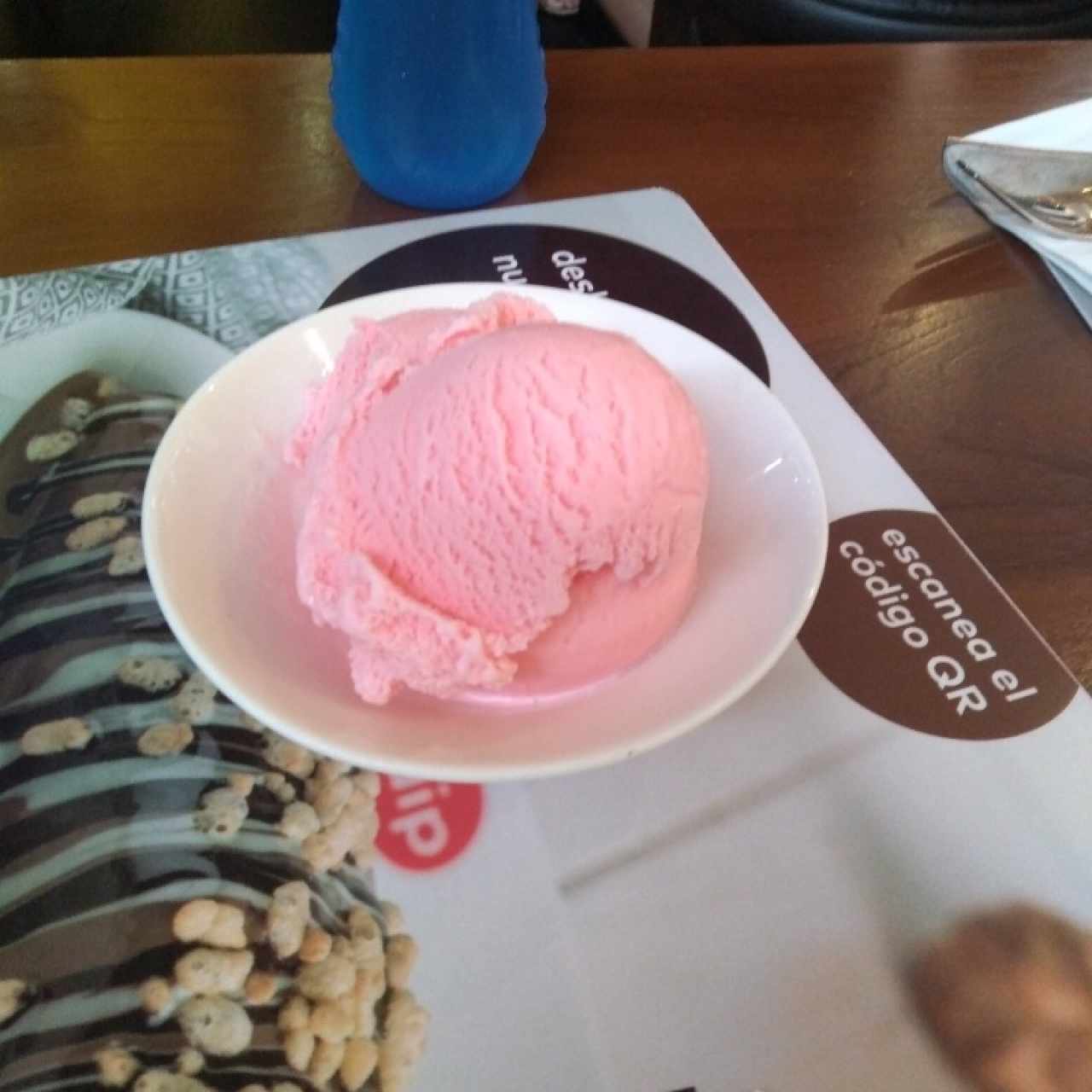 helado de fresa