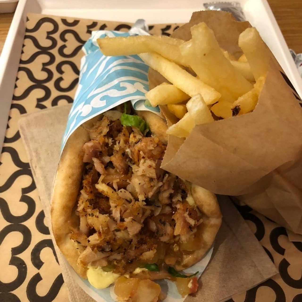 chicken yeero pita