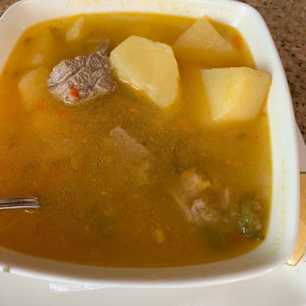 sopa de carne 