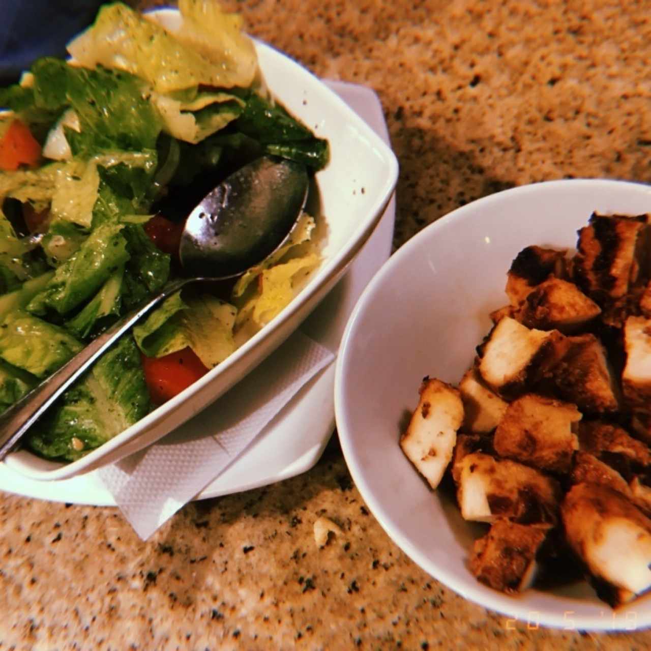 ensalada libanesa y pollo 