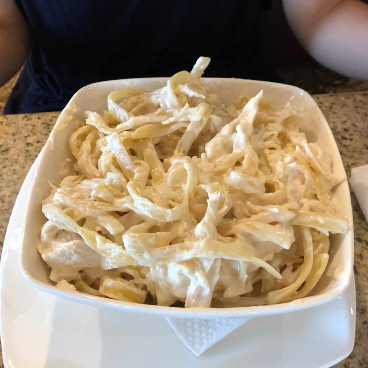 pasta alfredo con pollo