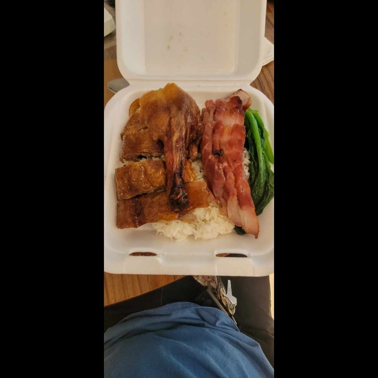 Arroz con pato asado + puerco liso asado