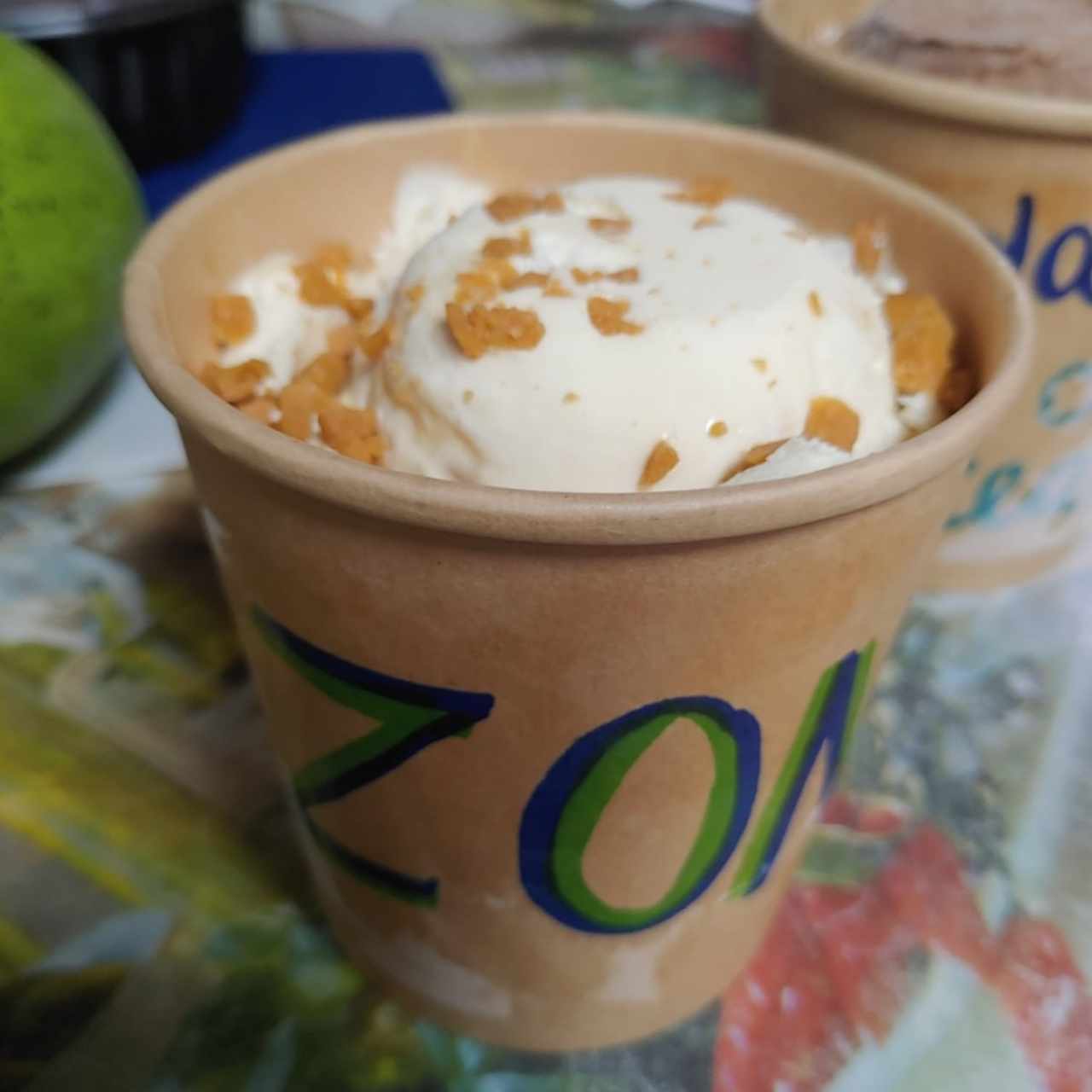 Zonian (Helado de Vainilla y Trozos de Toffee)