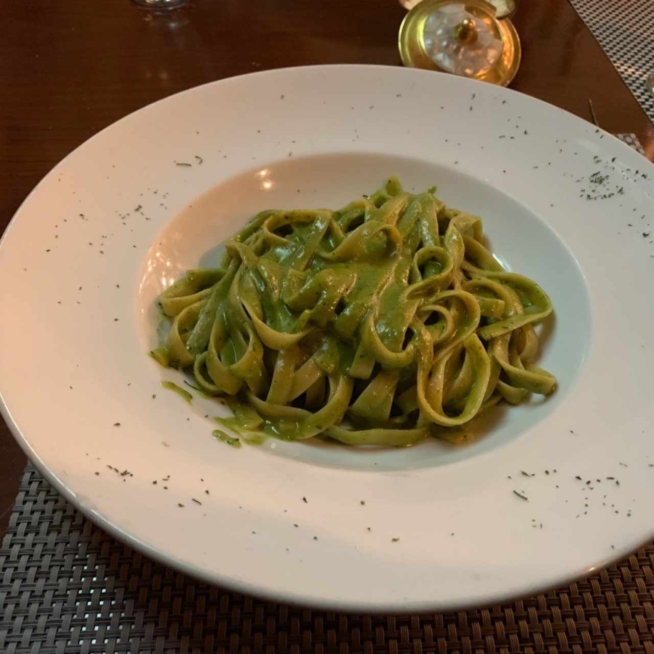 Fetuccini al pesto