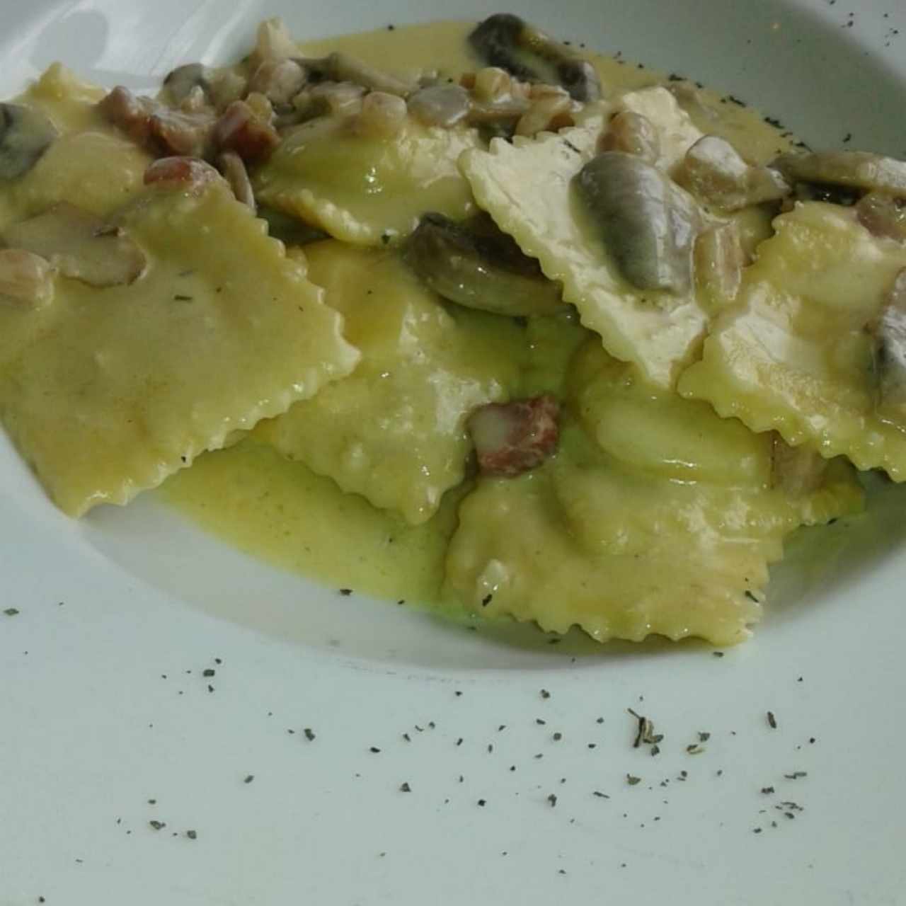 Raviolis de pollo