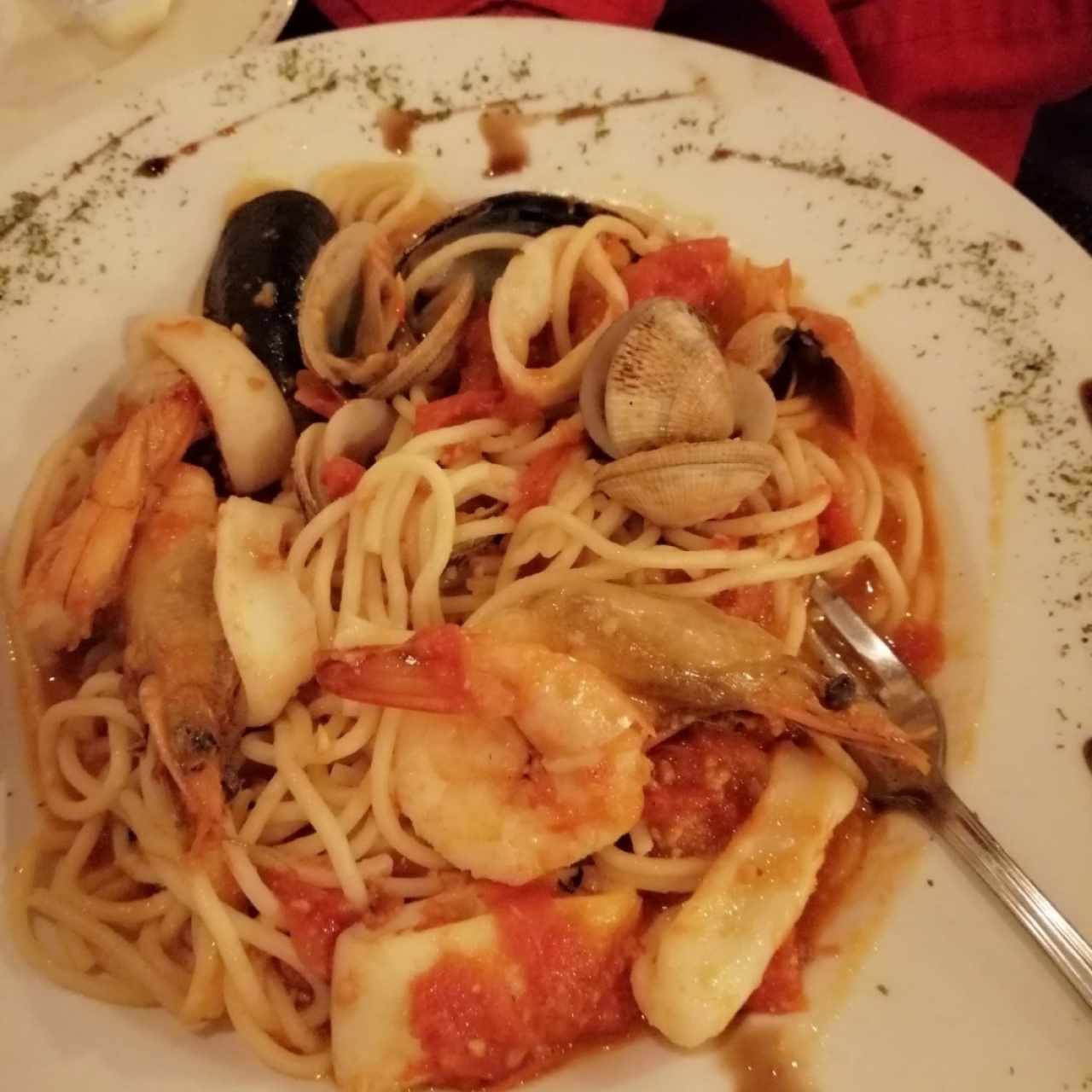 Pasta de mariscos