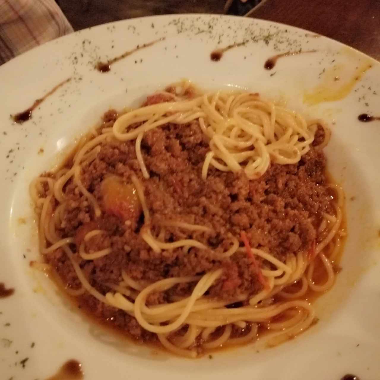 Pasta a la boloñesa