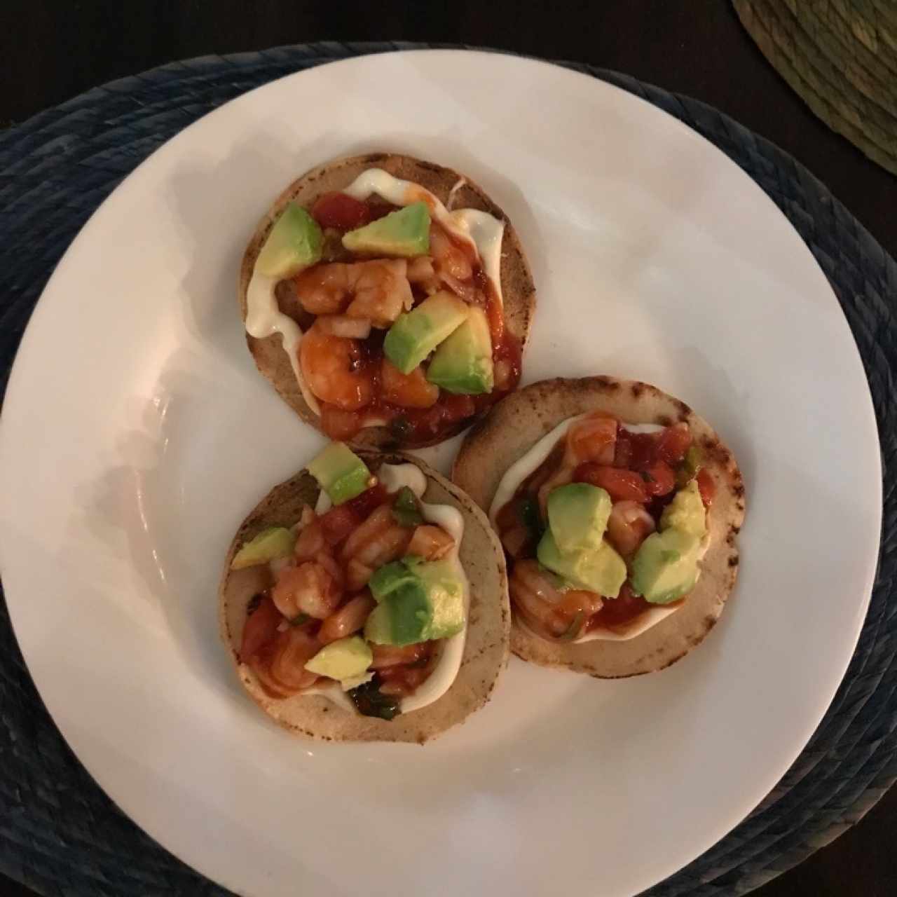 Tostadas de camaron 