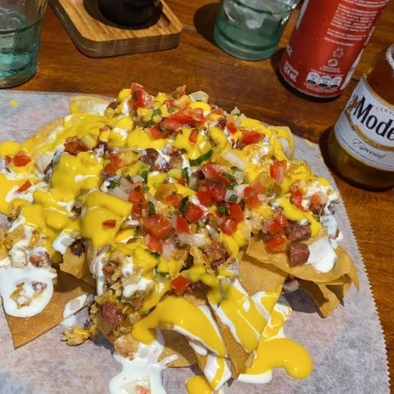 nachos sin guacamole