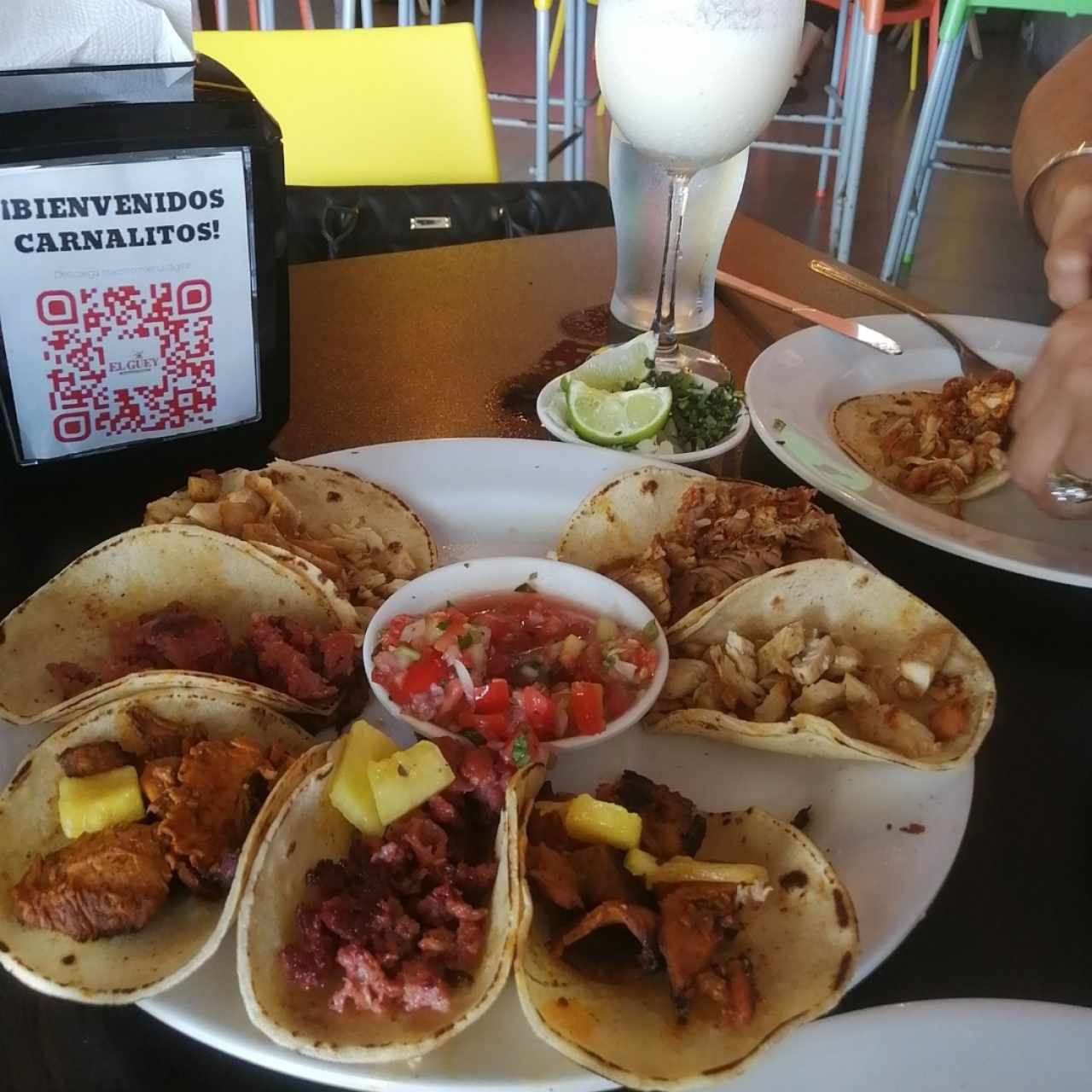 Tacos variados...me encantó la presentación y el sabor.