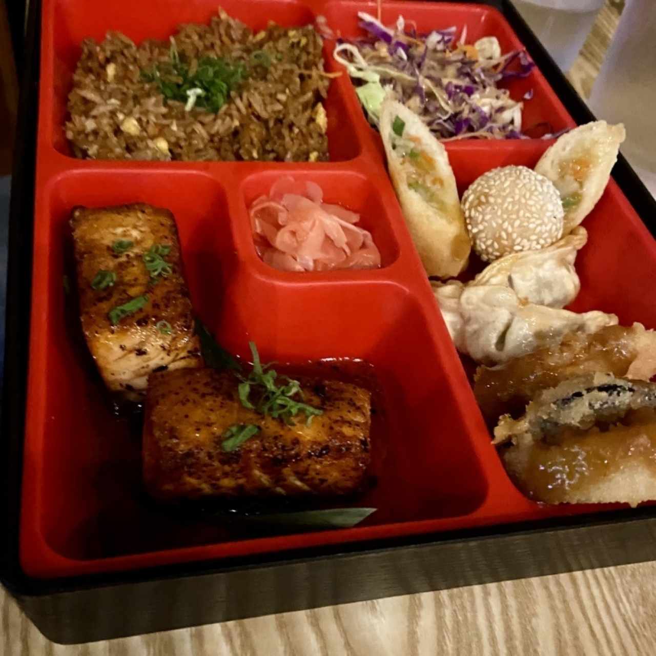 Bento Box - Teriyaki Salmon Set