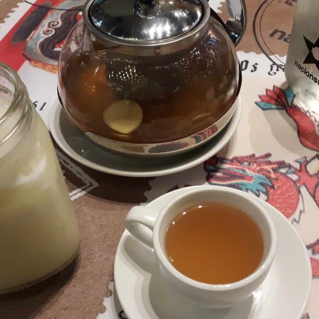 Limonada e Infusión de gengibre y miel