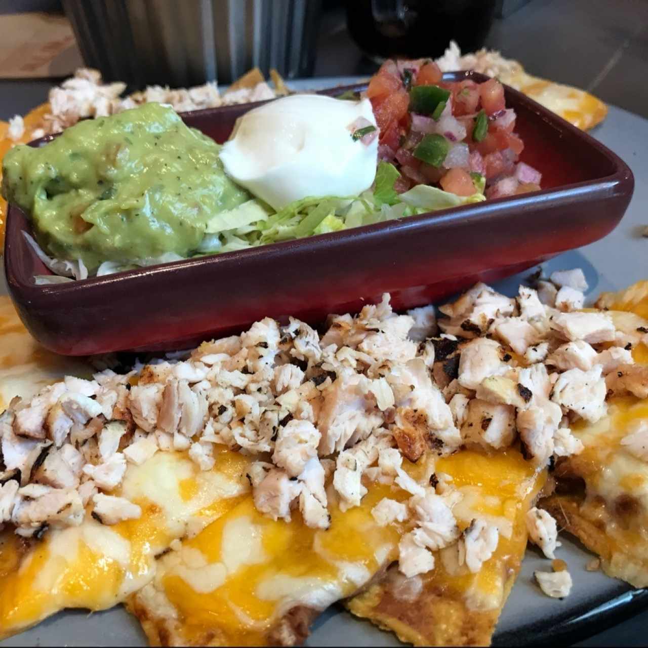 Nachos con pollo