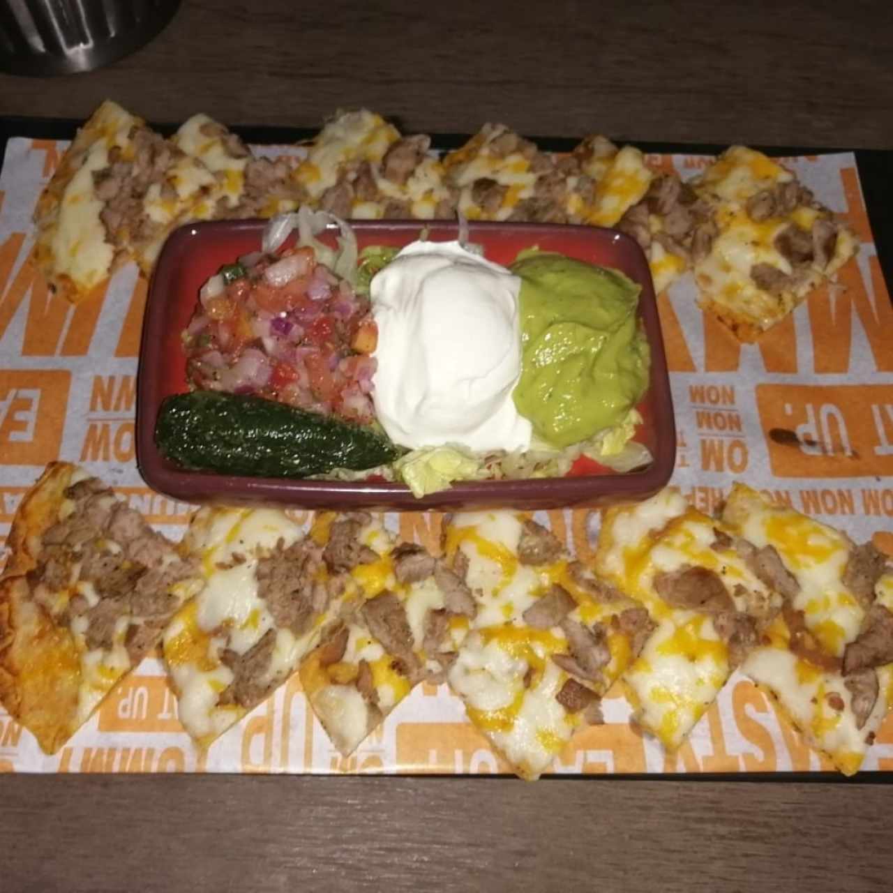 Nachos con Carne. 