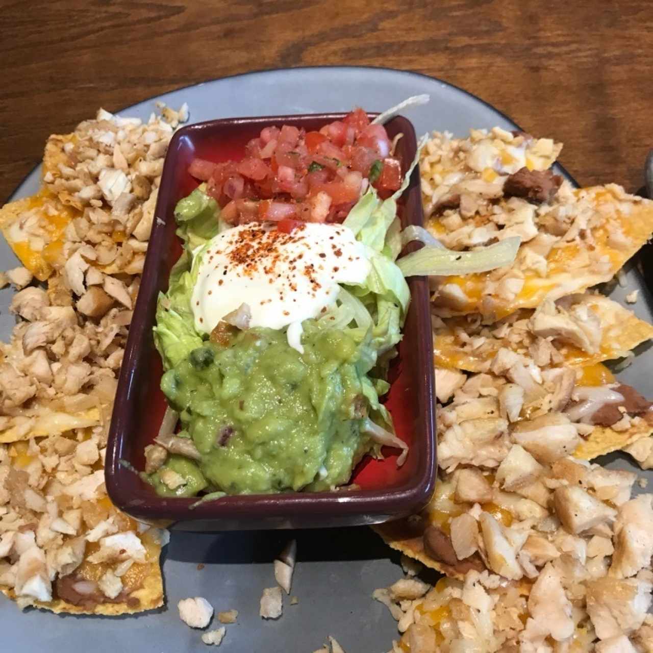 Nachos con pollo