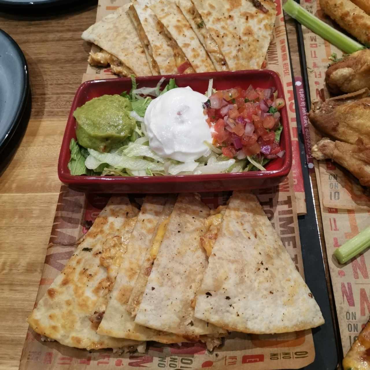 Quesadillas con pollo 