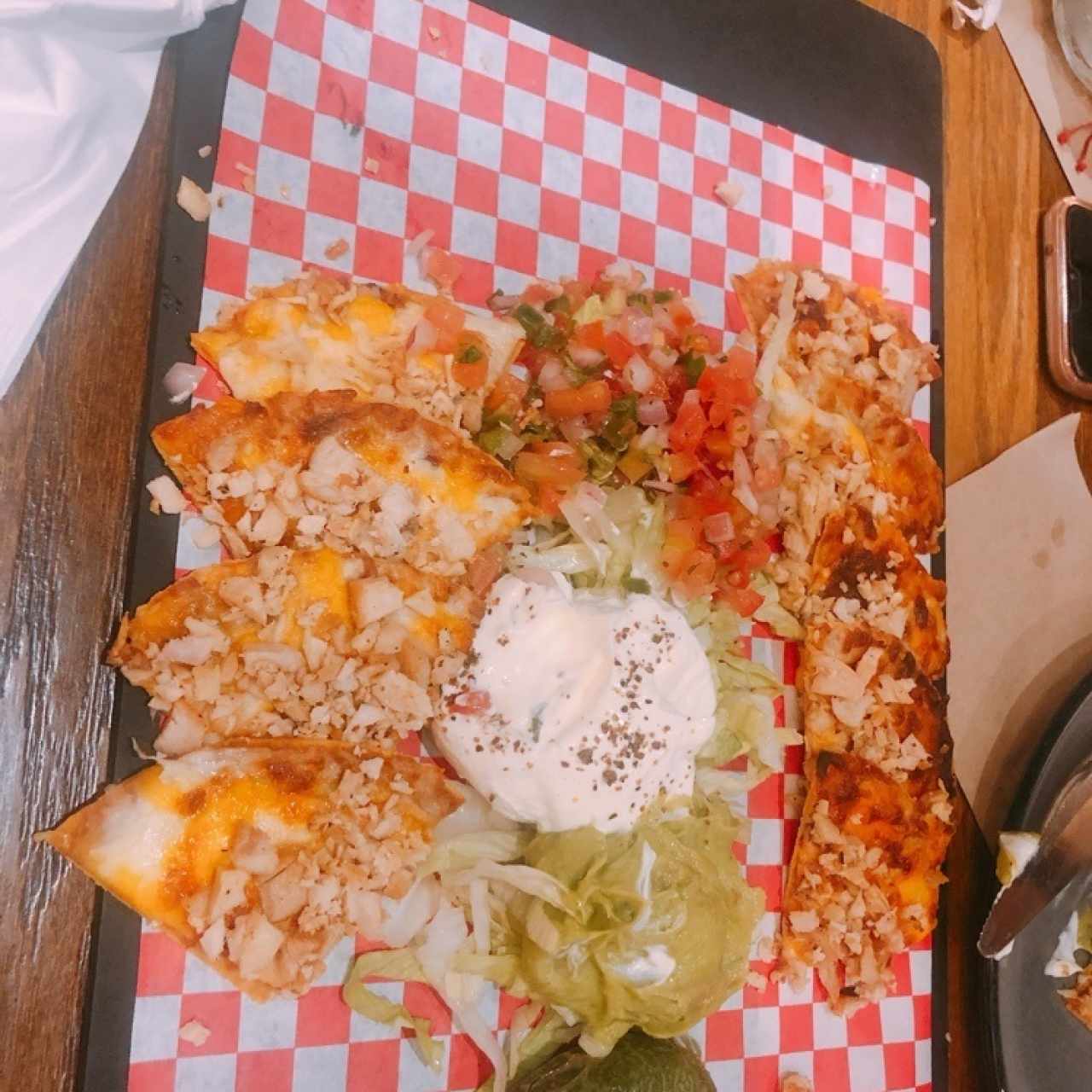 nachos con pollo