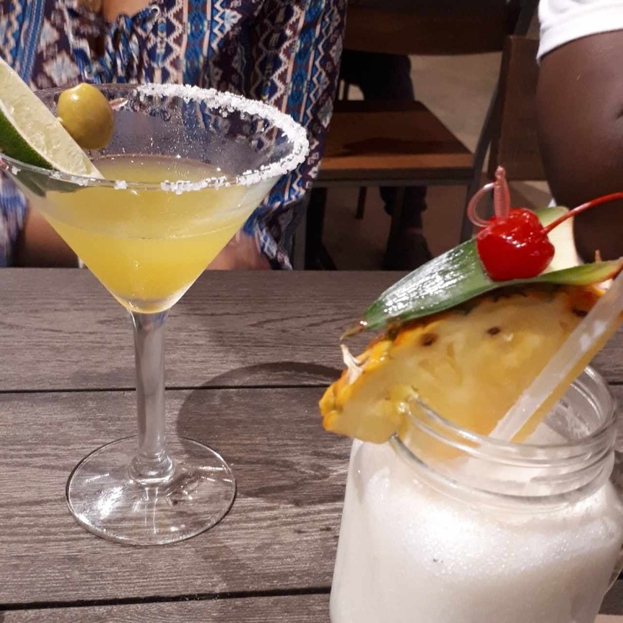 margarita y piña colada