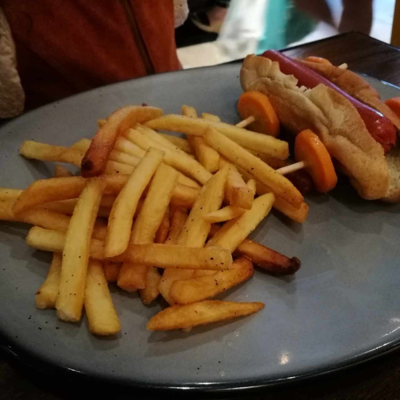 menú kids hot dog 