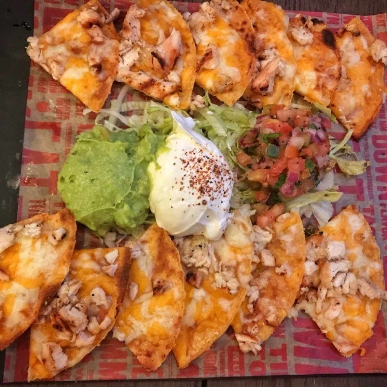 Nachos con pollo